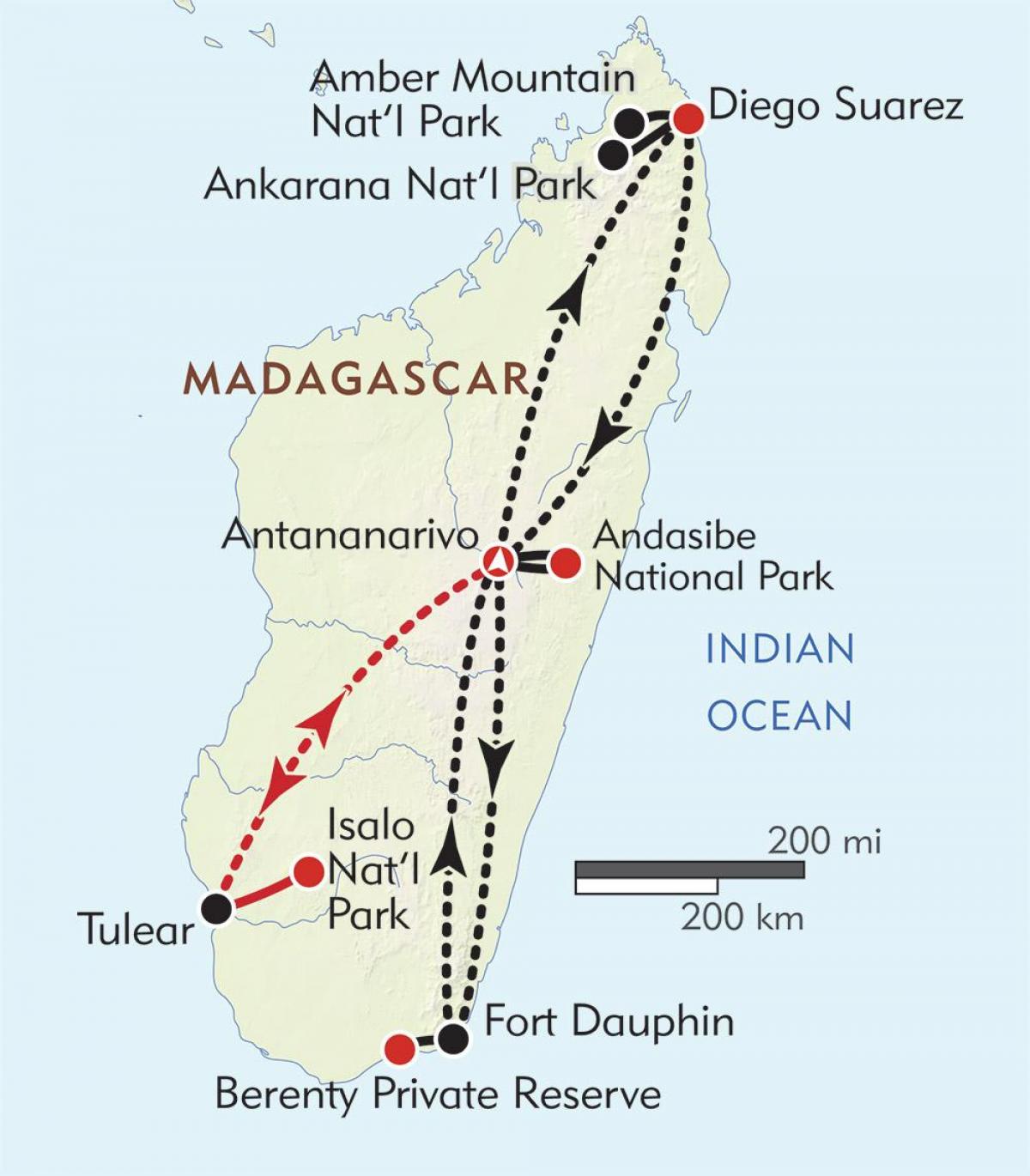 de Madagascar, antananarivo mapa