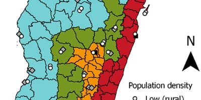 La malària a Madagascar mapa