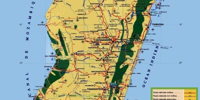 Madagascar atraccions turístiques mapa